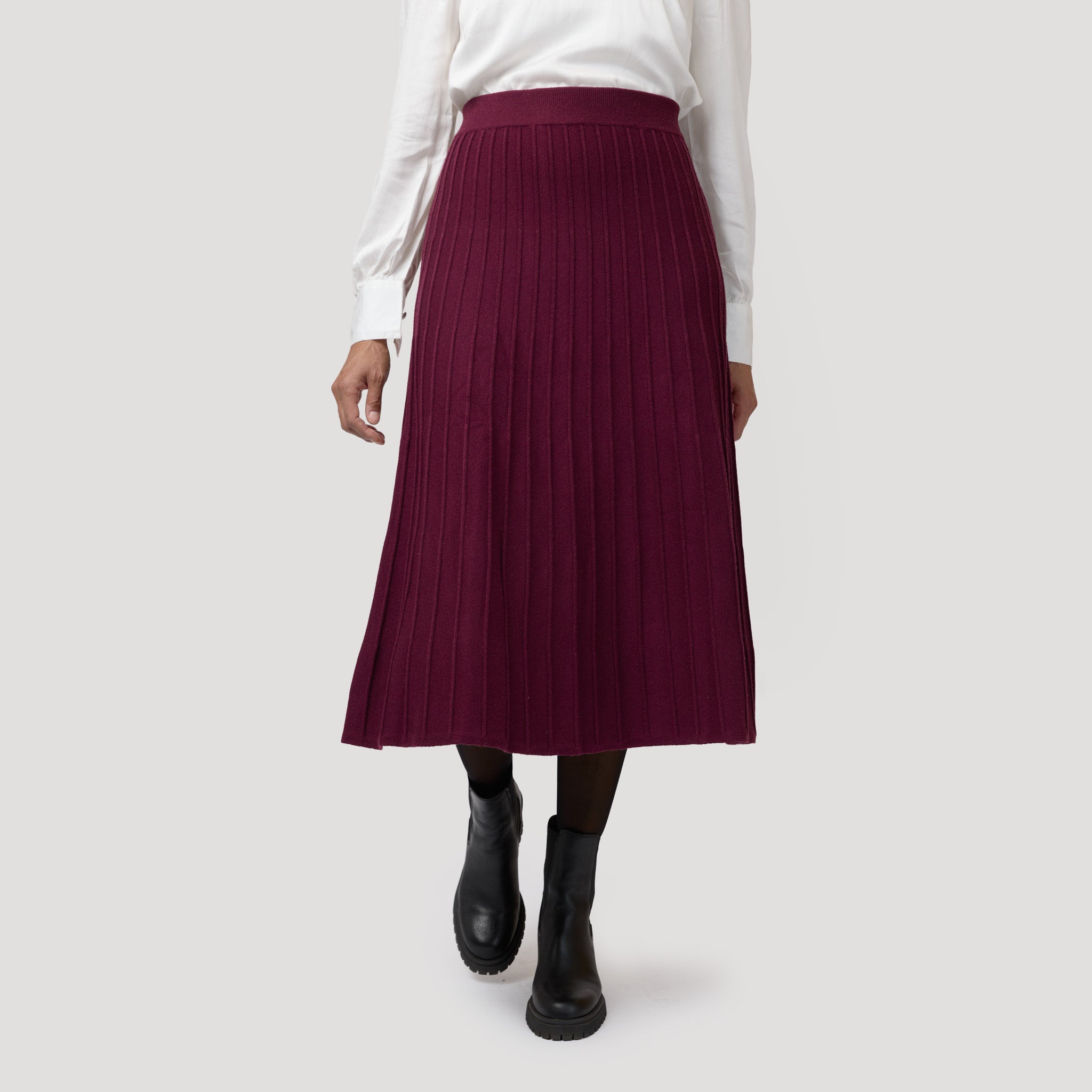 Tina kjol - Vinröd