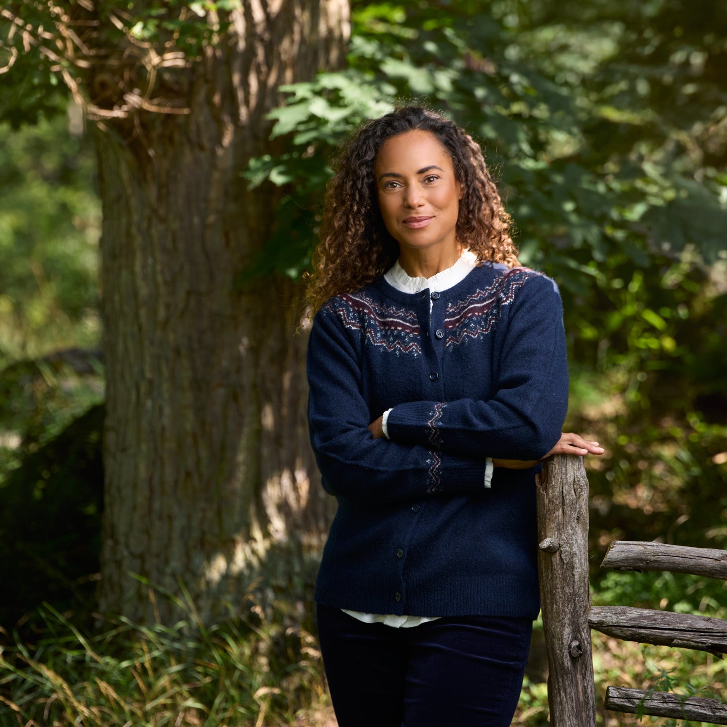 Freja cardigan - Mörkblå