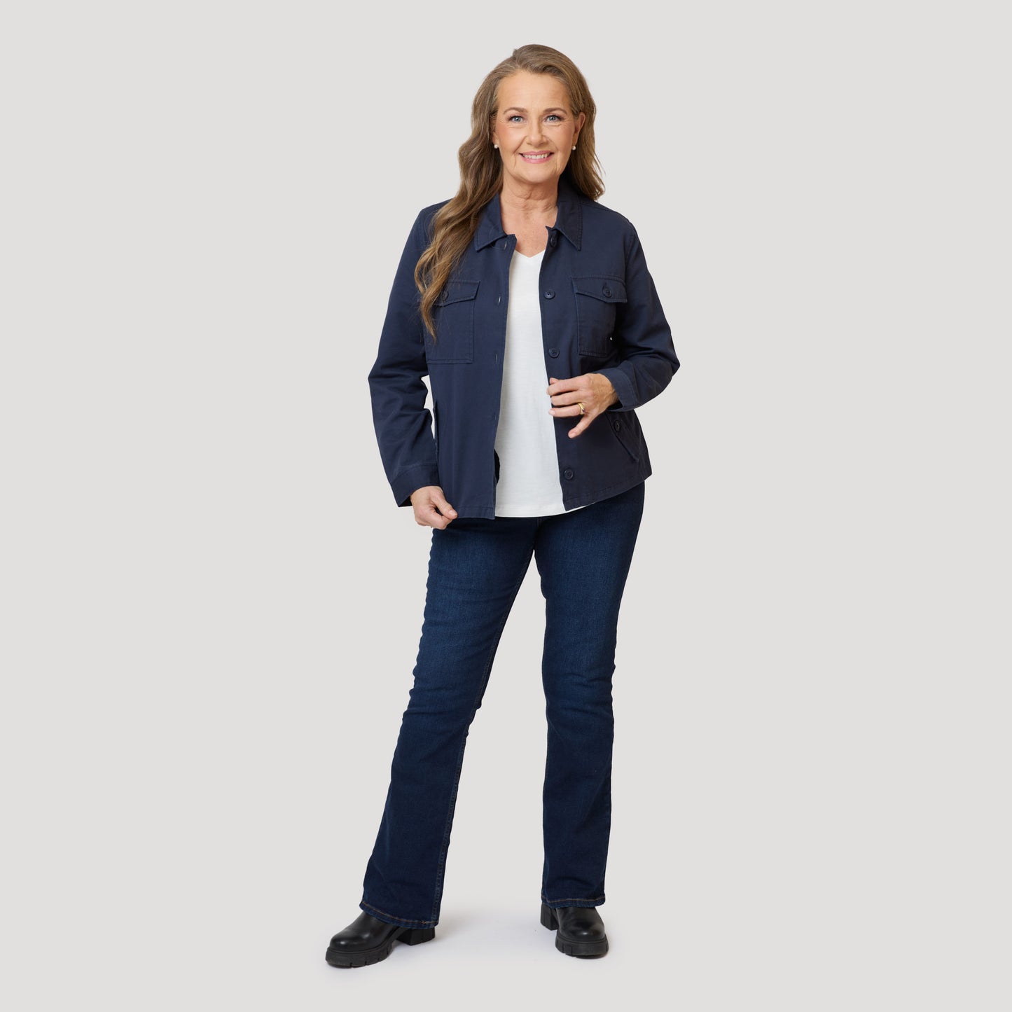 Amy-takki - Tummansininen