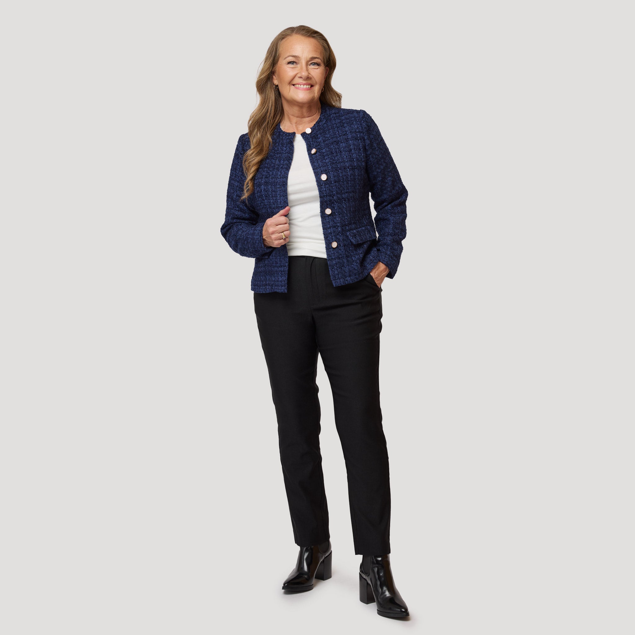 Jennie-toppi - luonnonvalkoinen