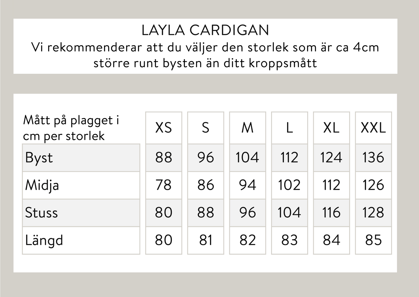 Layla neuletakki - beige