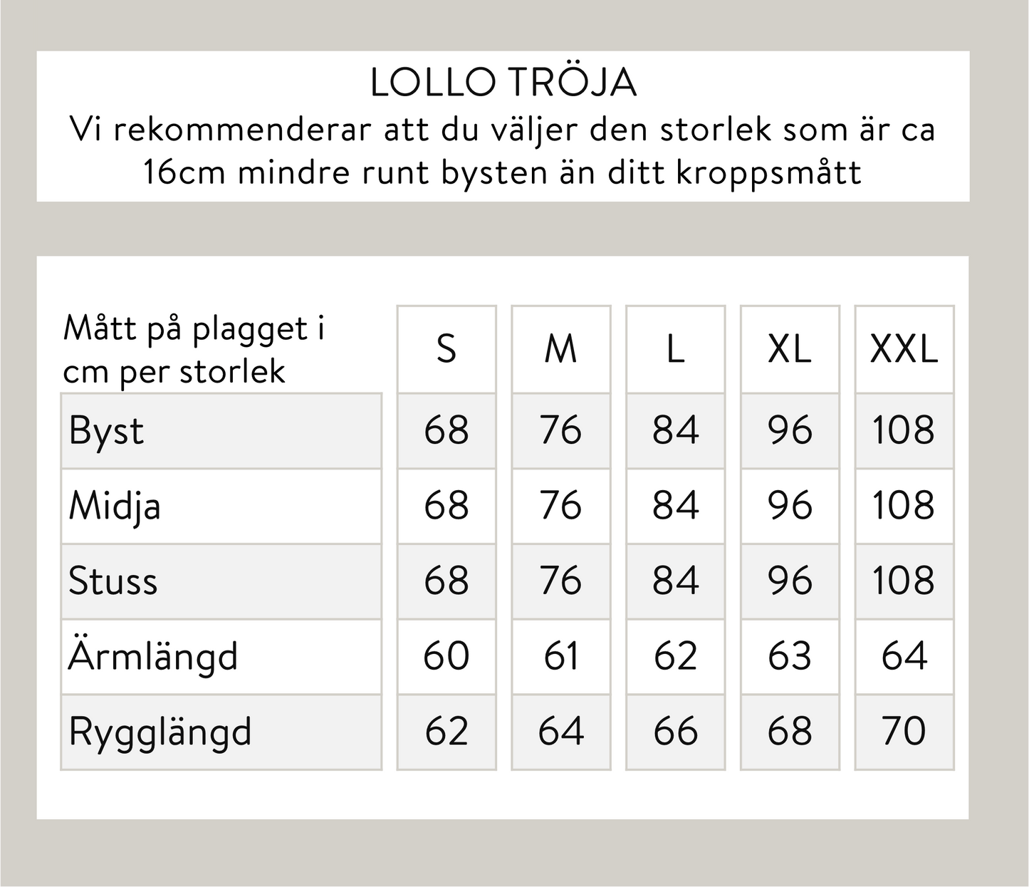 Lollo tröja - Svart