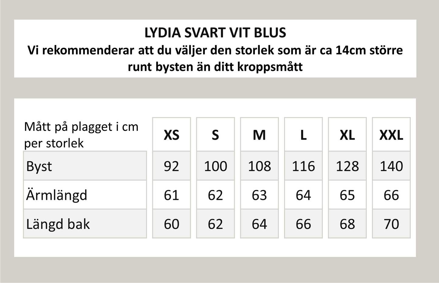 Lydia blus - Offwhite