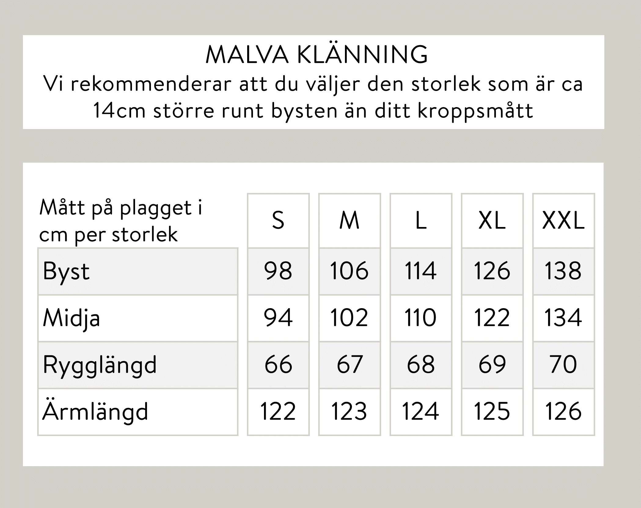 Malva klänning - svart