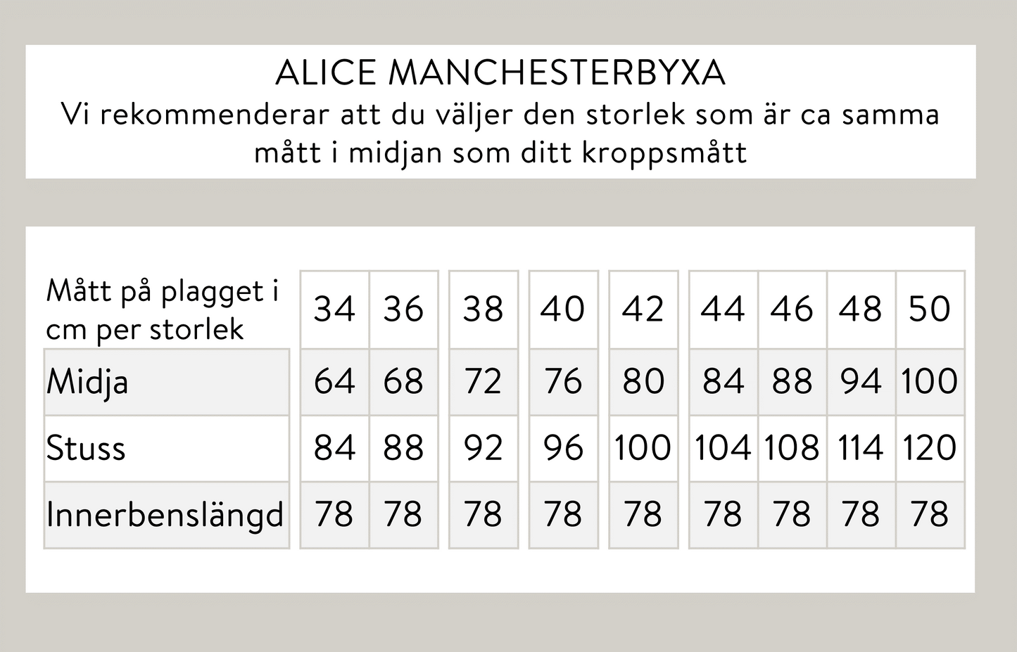 Alice manchesterbyxa - Mörkbrun