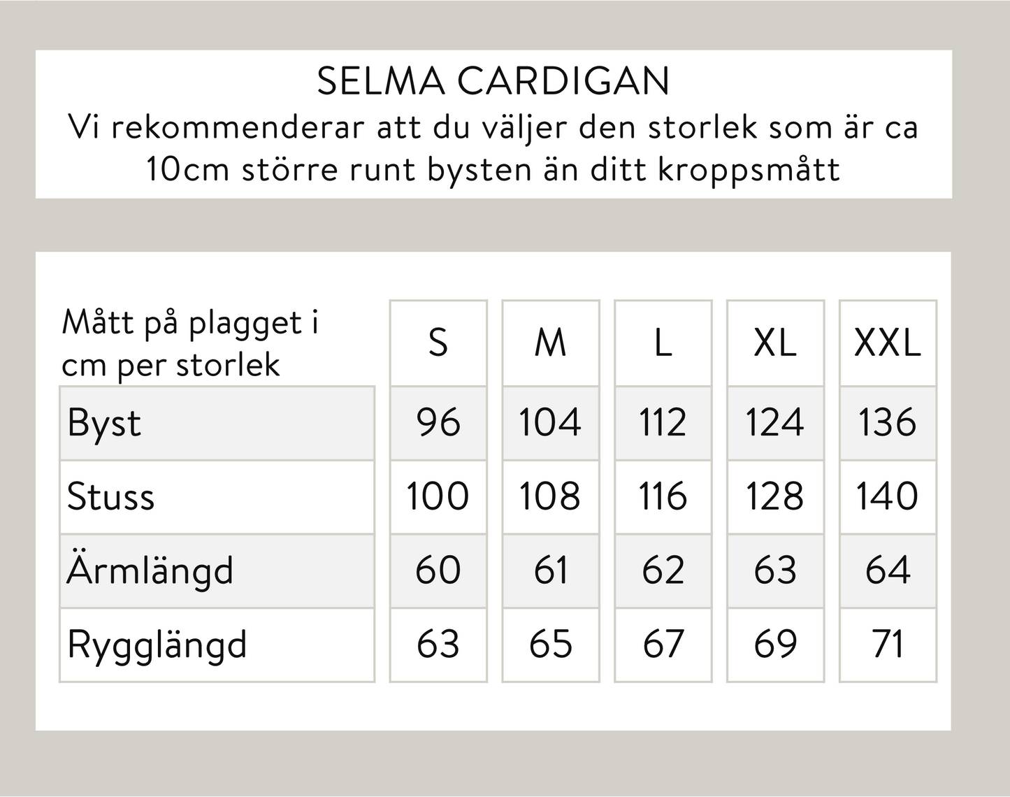 Selma neuletakki - luonnonvalkoinen