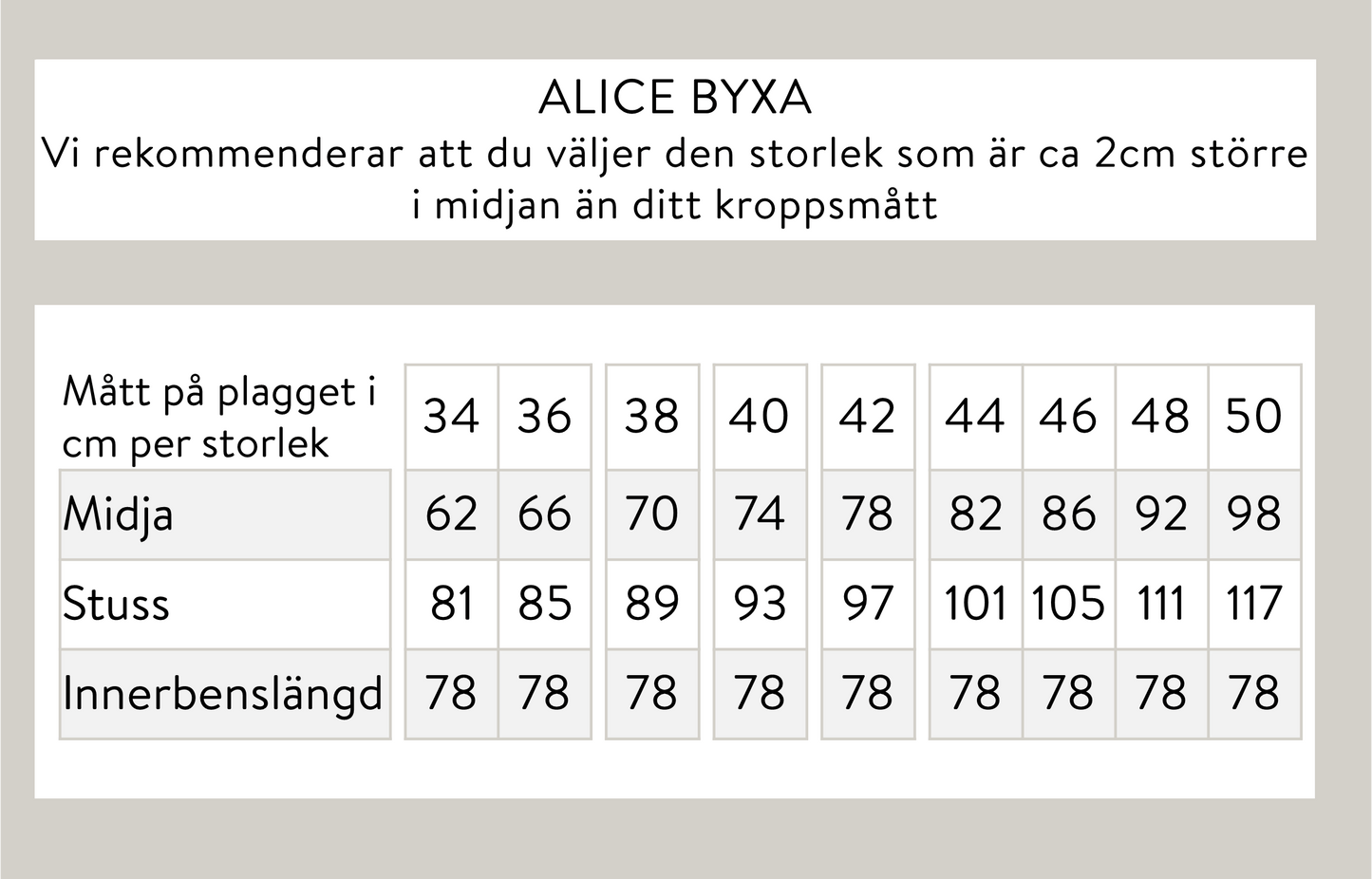 Alice housut - vaaleanbeige