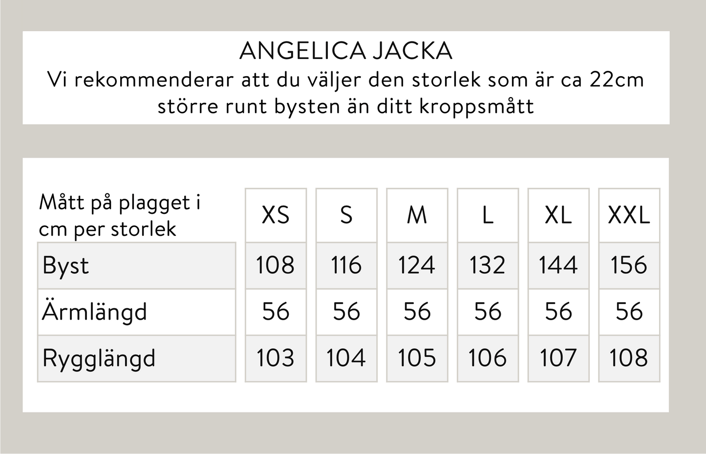 Angelica jacka - Beige