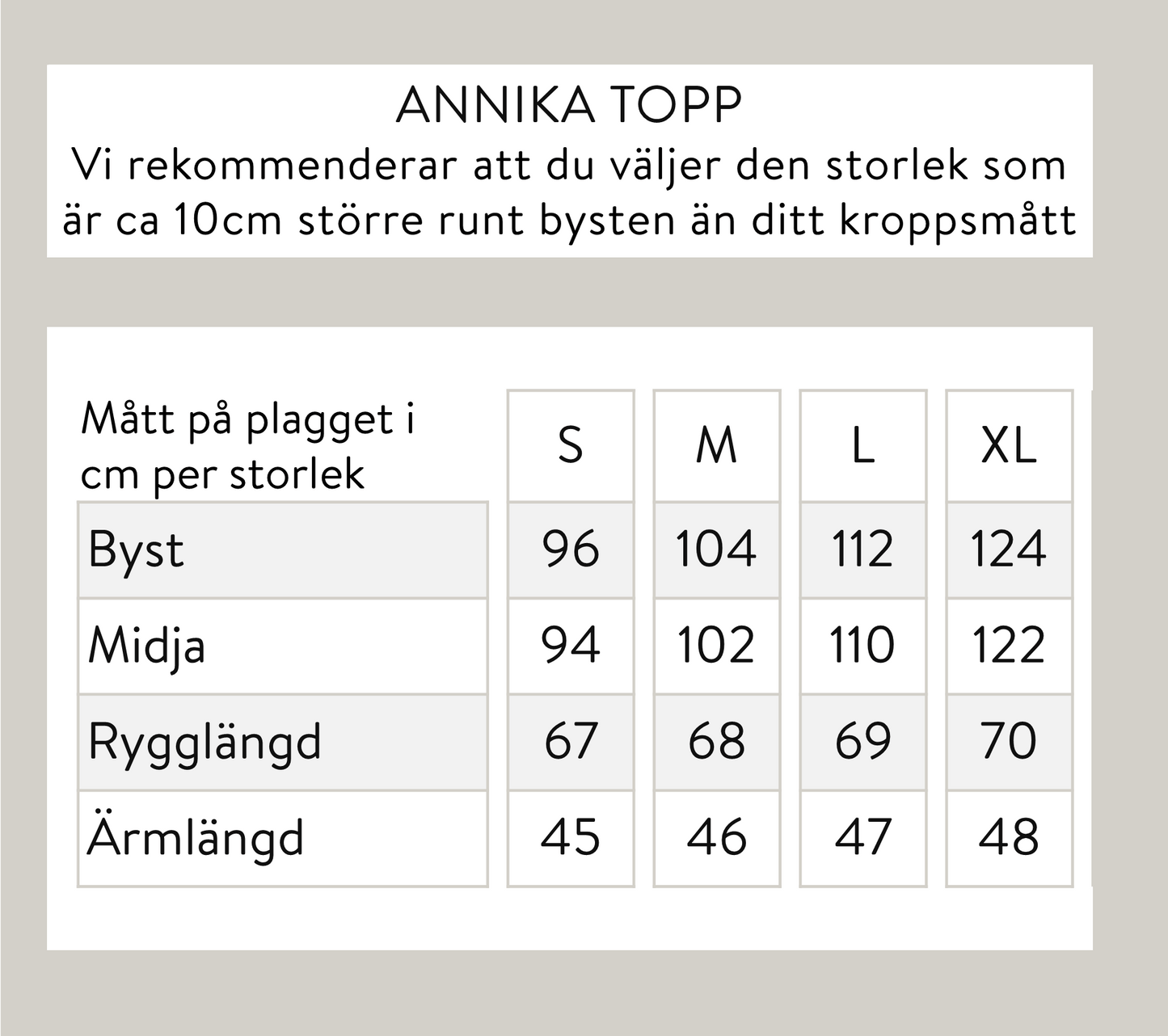 Annika paita - beige