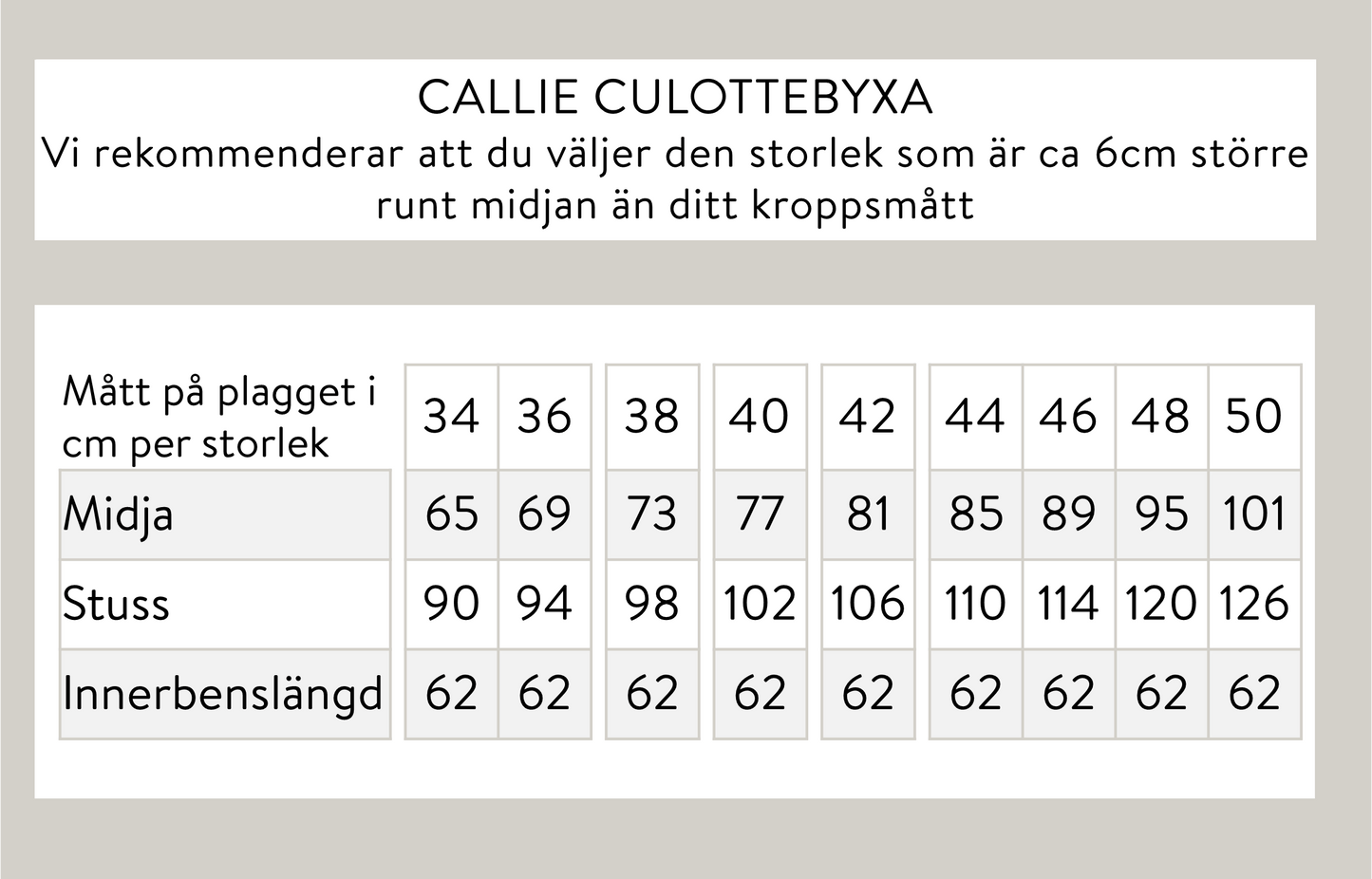 Callie culotte housut - mustat