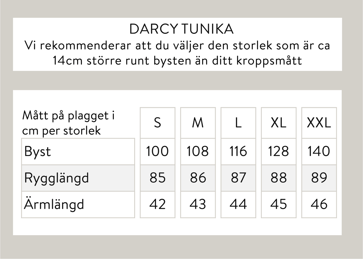 Darcy tunika - musta kuvio