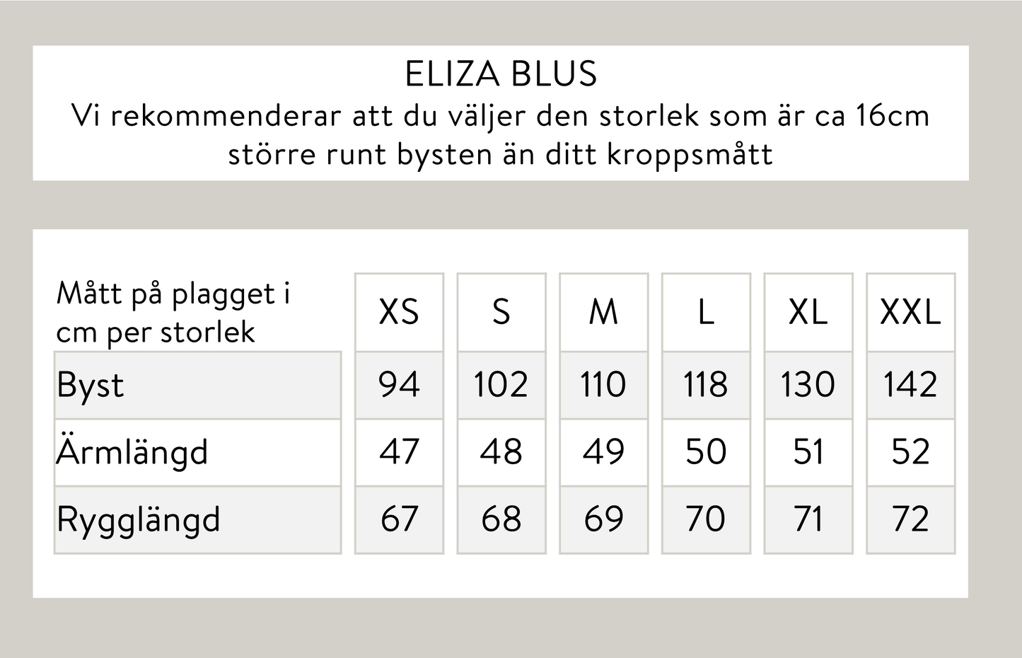 Eliza pusero - luonnonvalkoinen
