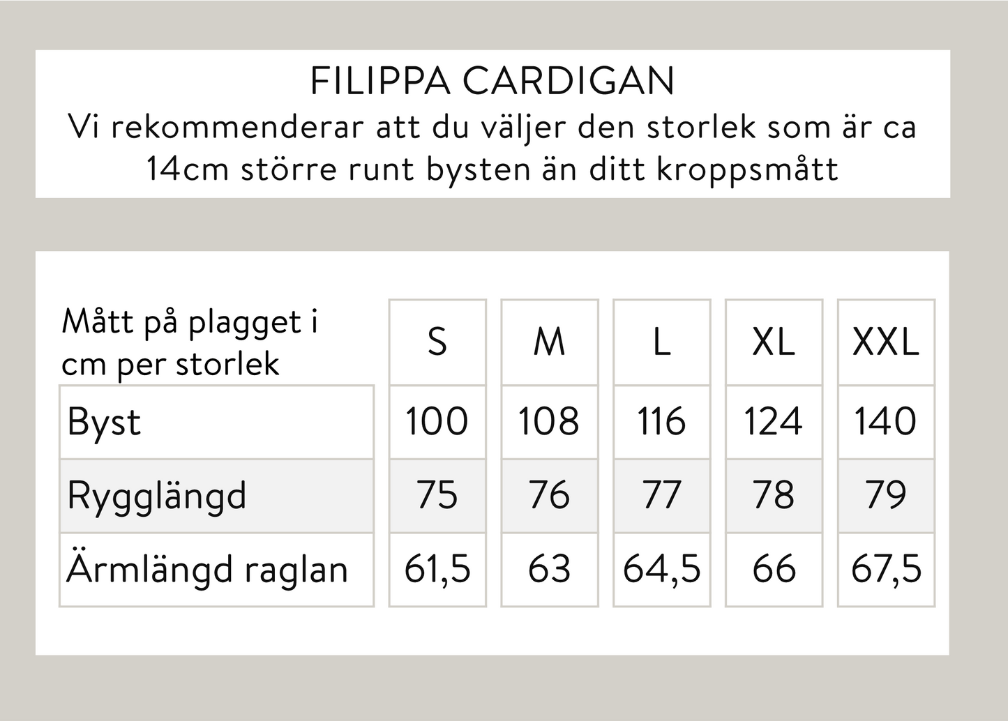 Filippa neuletakki - harmaa