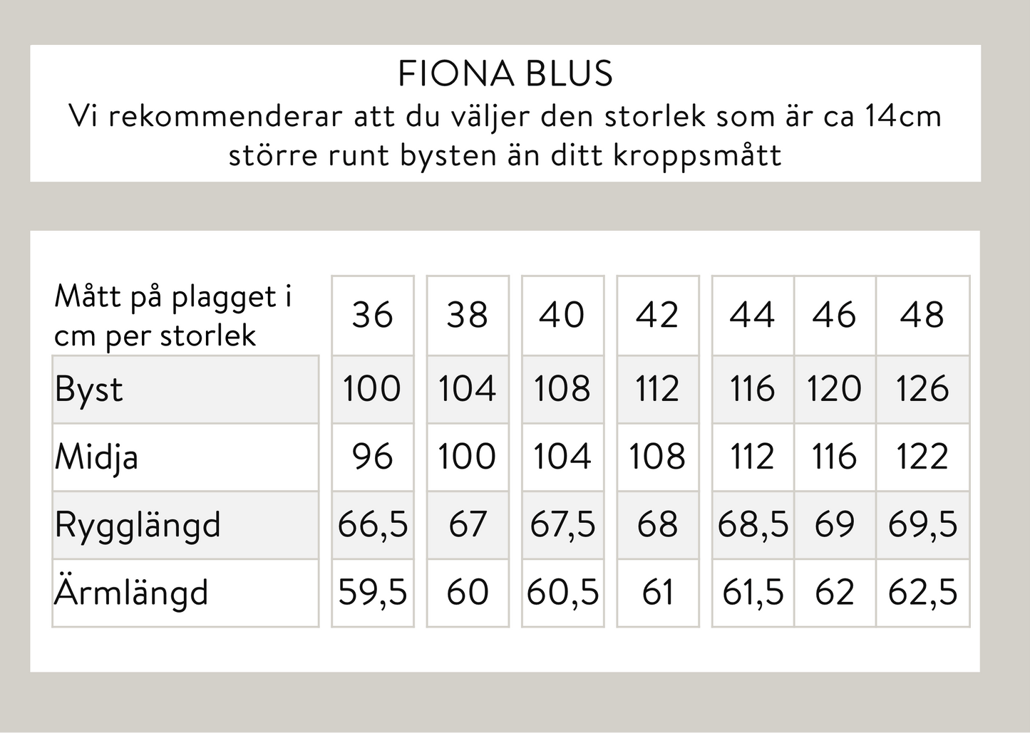 Fiona pusero - beige