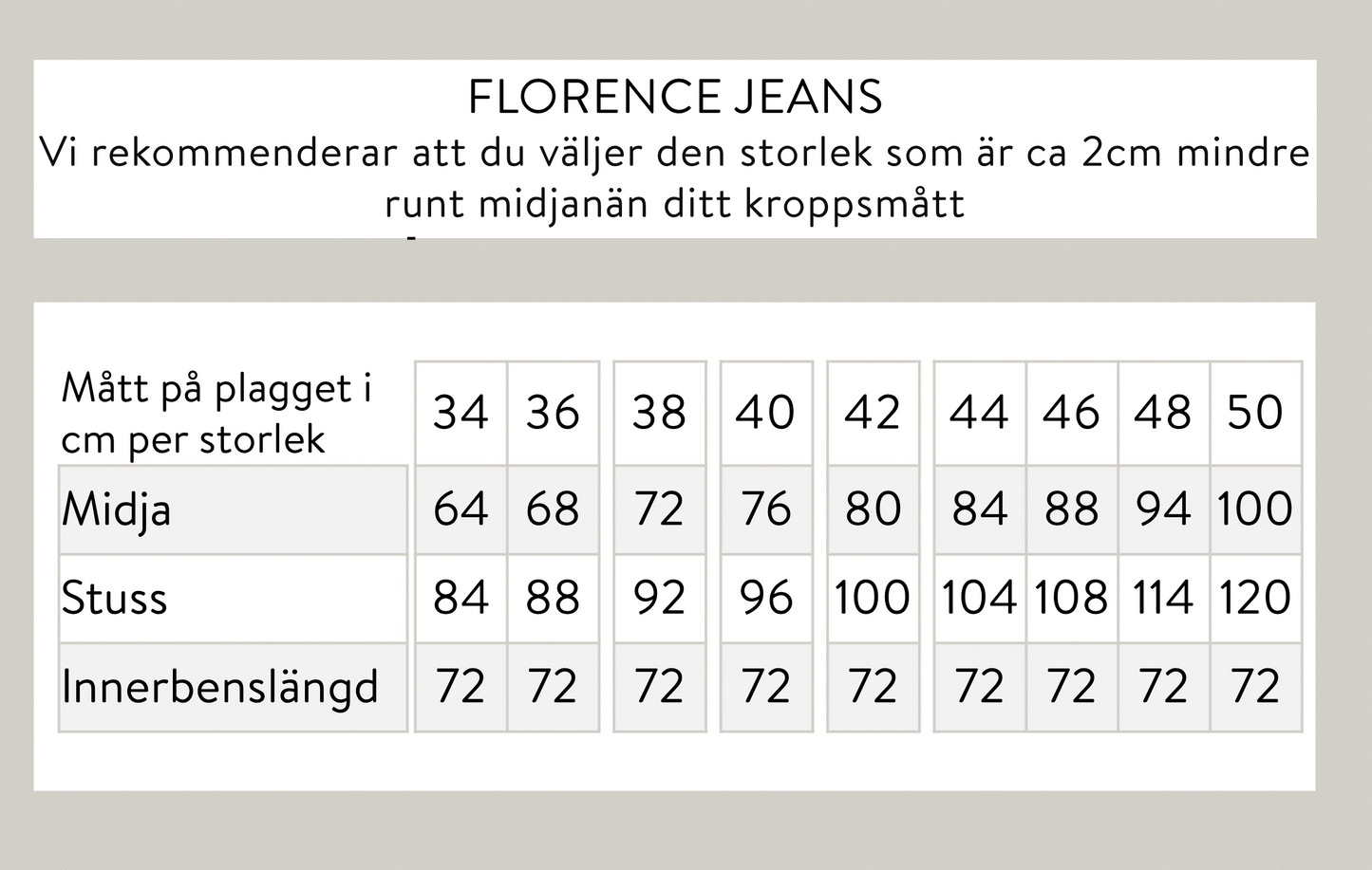 Florence denim - svart