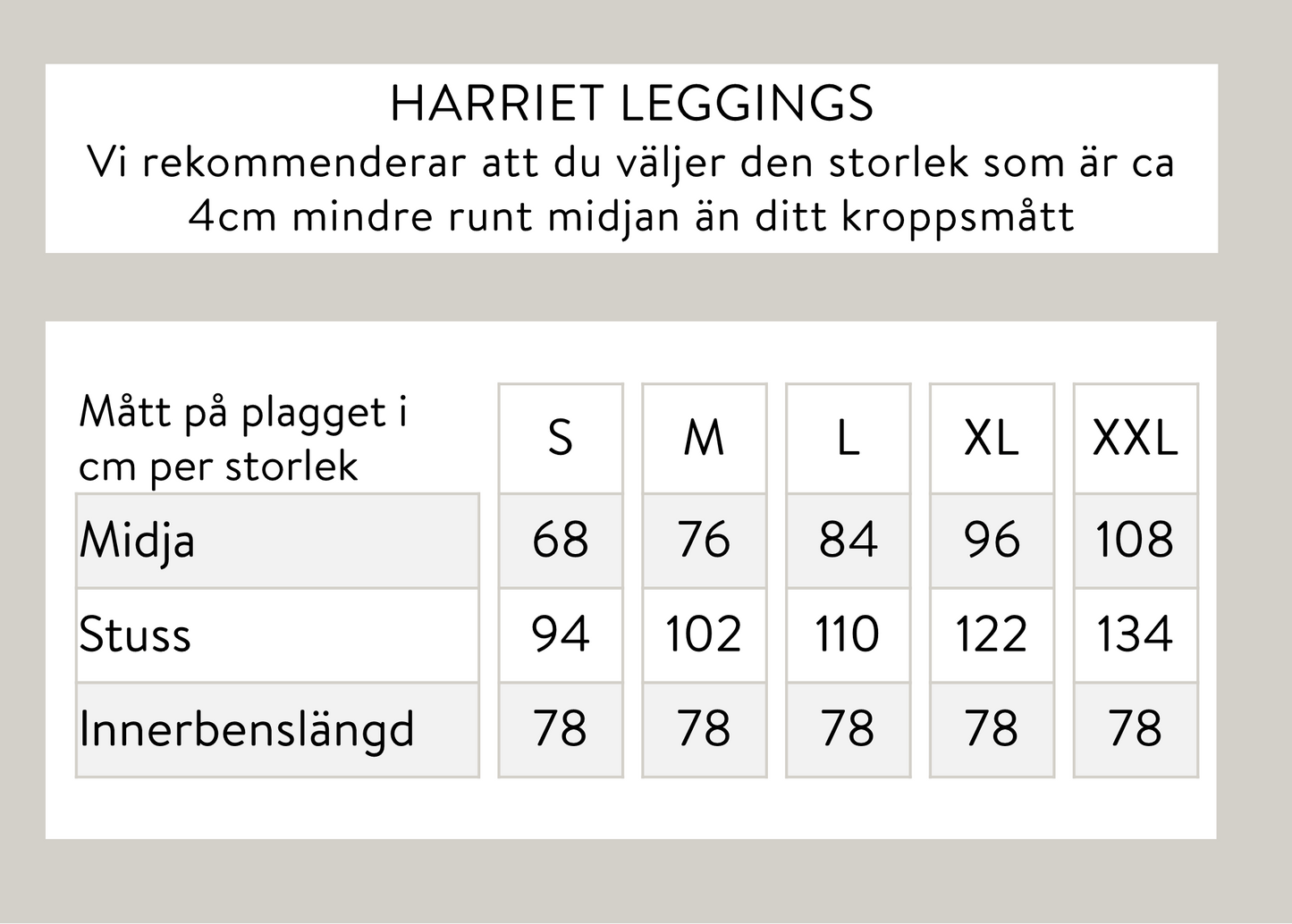 Harriet leggingsit - beige