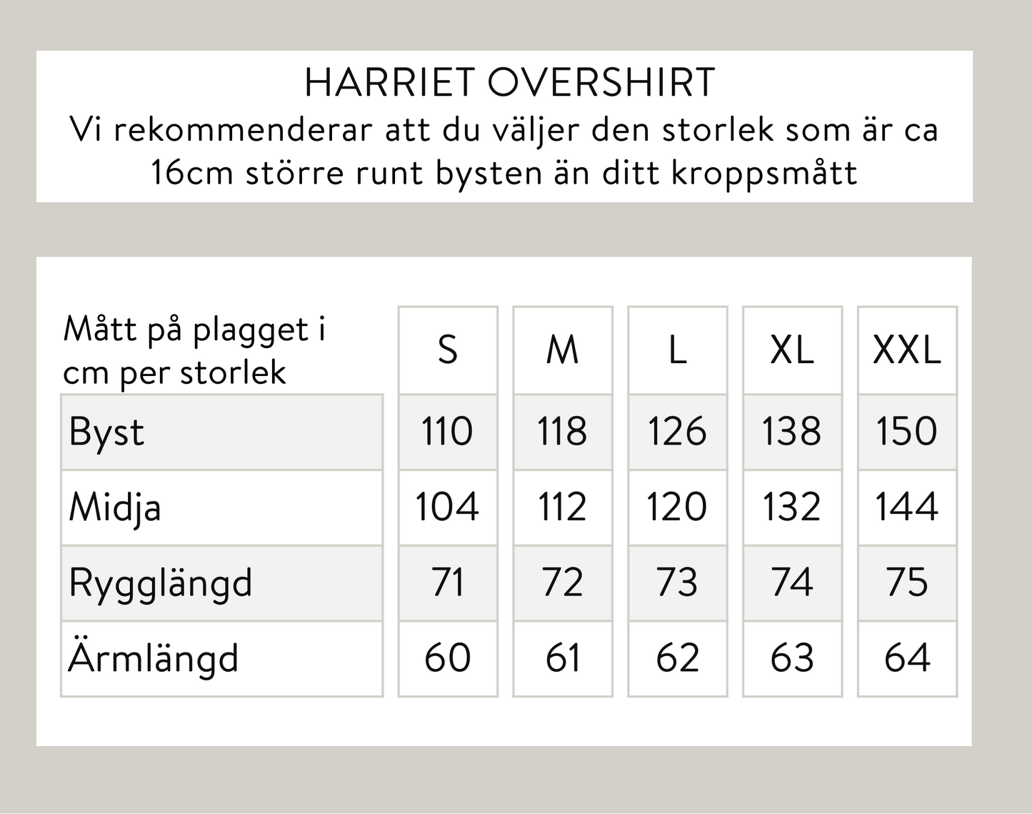 Harriet overshirt - Beige