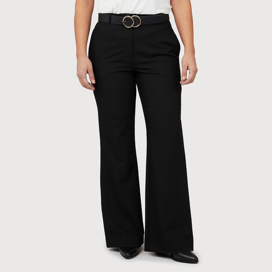 Callie bootcut housut - mustat