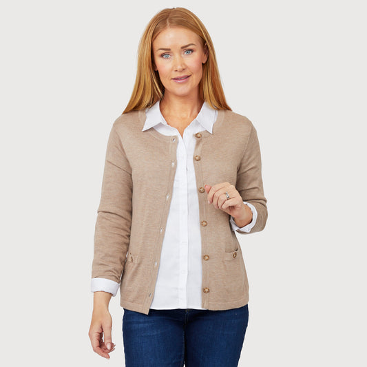 Daniela neuletakki - beige