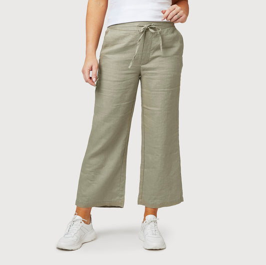 Emily linnebyxa ankellång - Ljusgrön