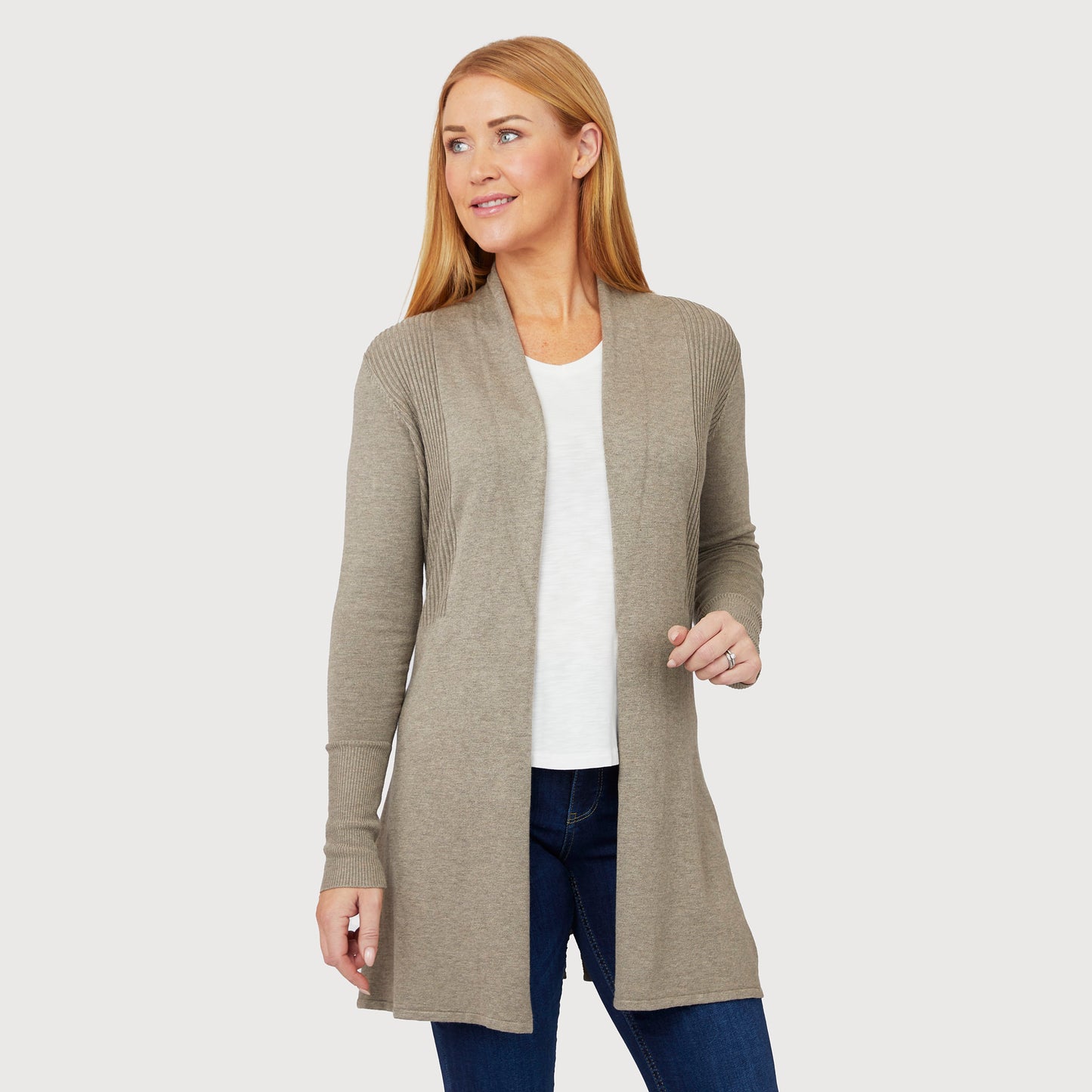 Evelyn cardigan - Brun