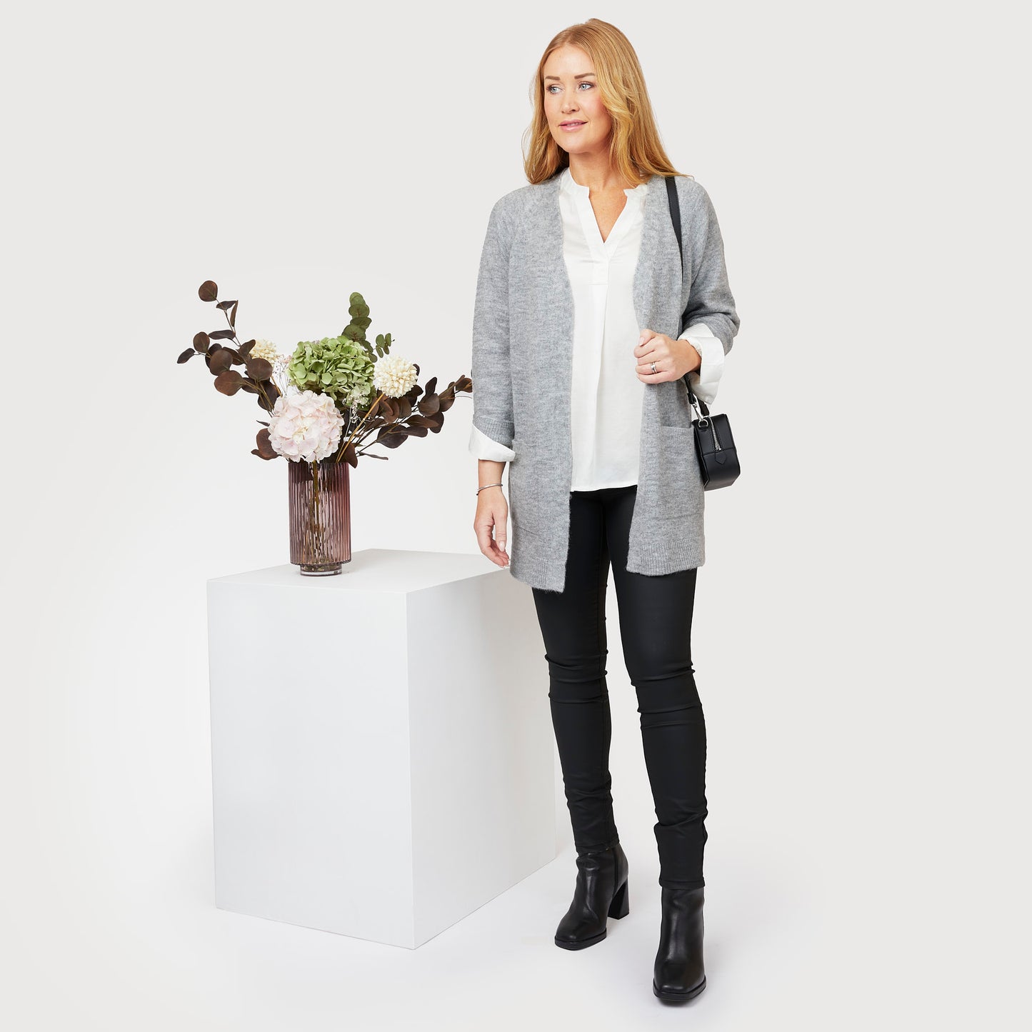 Filippa cardigan - Grå