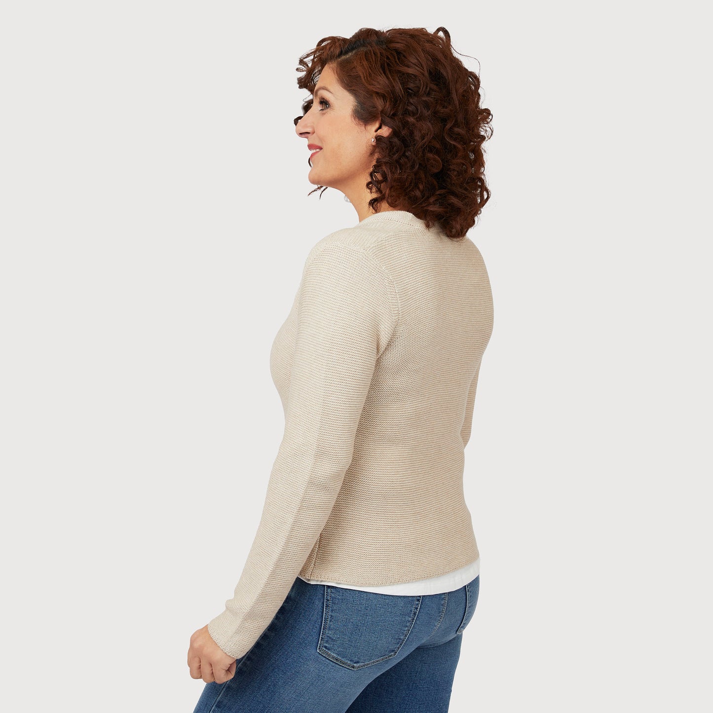 Francine cardigan - Ljusbeige