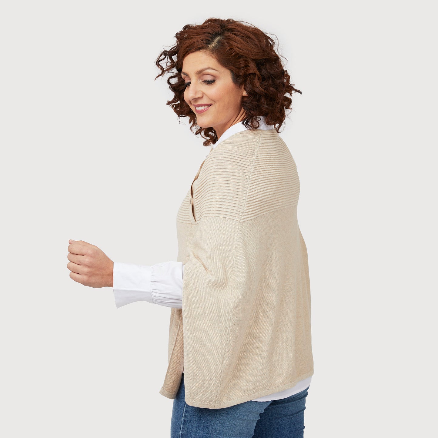 Petra poncho - Beige