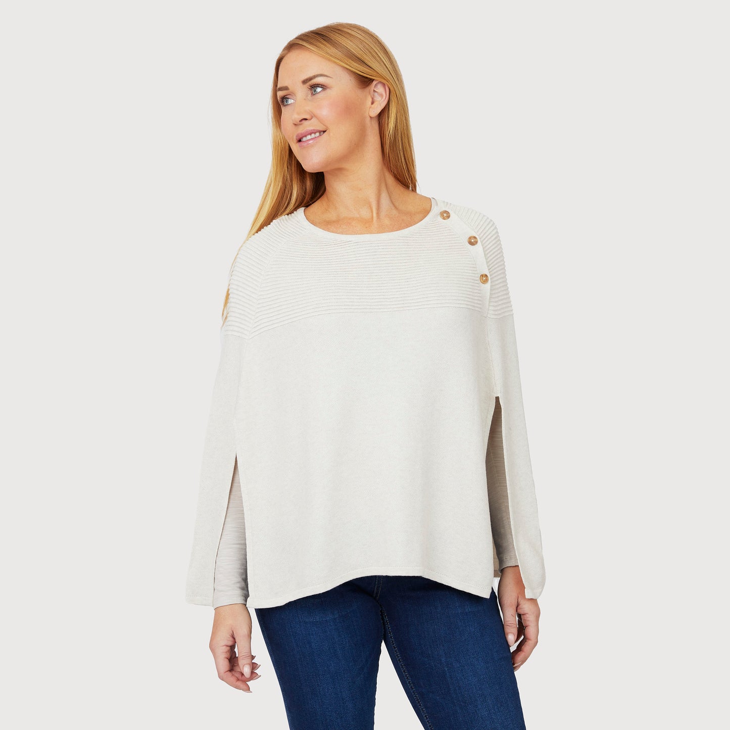 Petra poncho - Offwhite