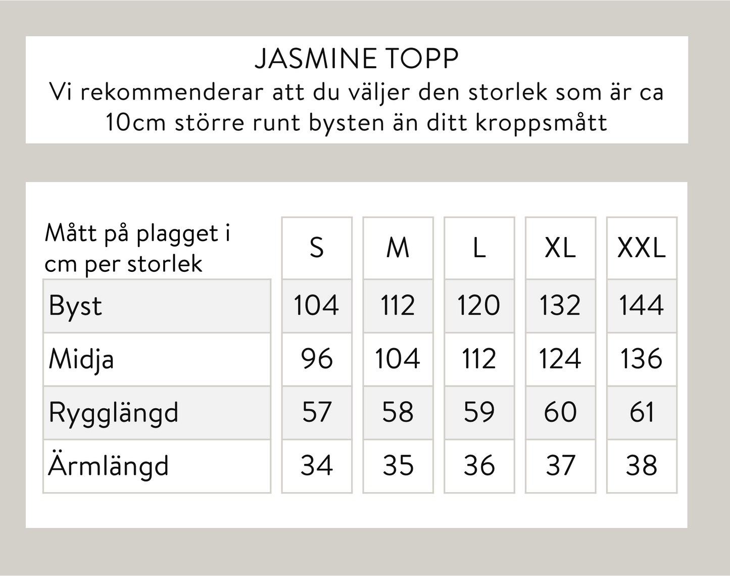 Jasmine topp - Beige