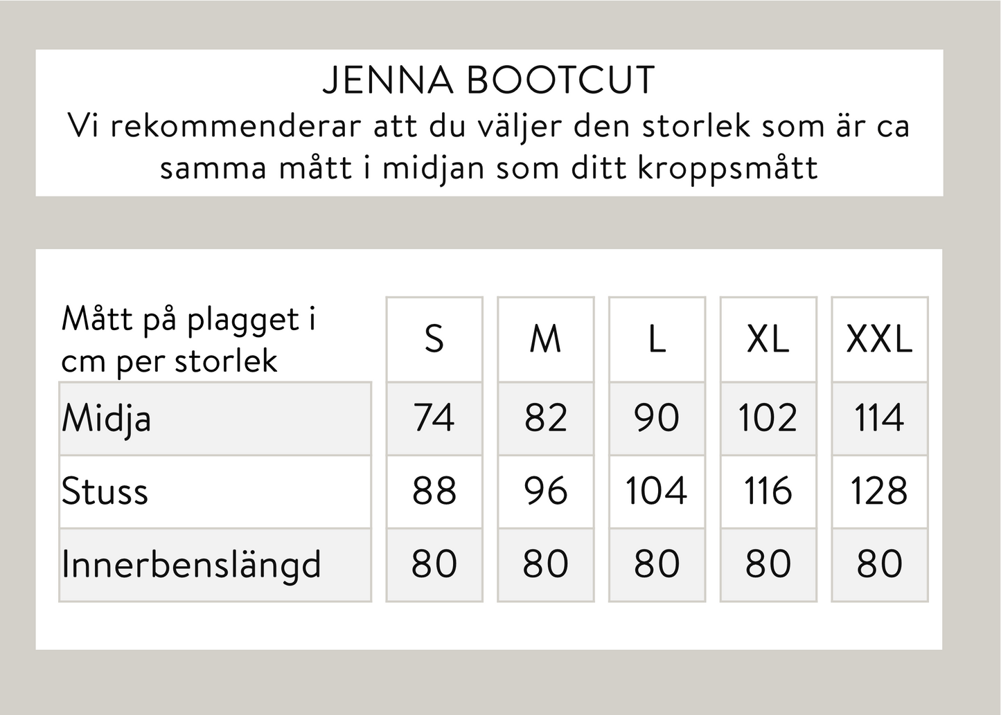 Jenna bootcut - musta