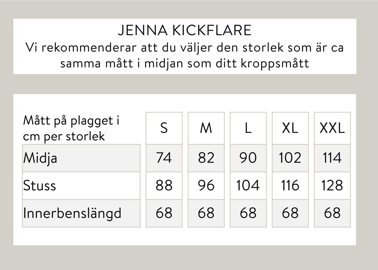 Jenna kickflare - musta