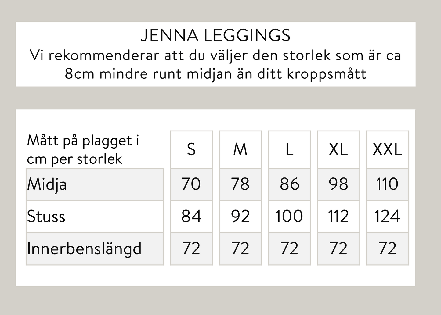 Jenna leggingsit - mustat