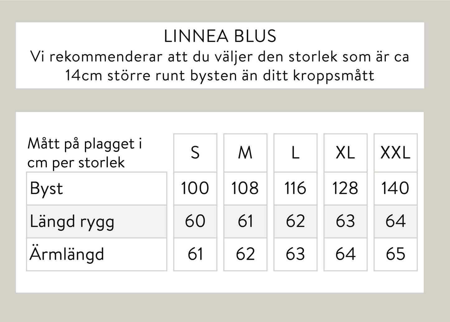 Linnea blus - Beige