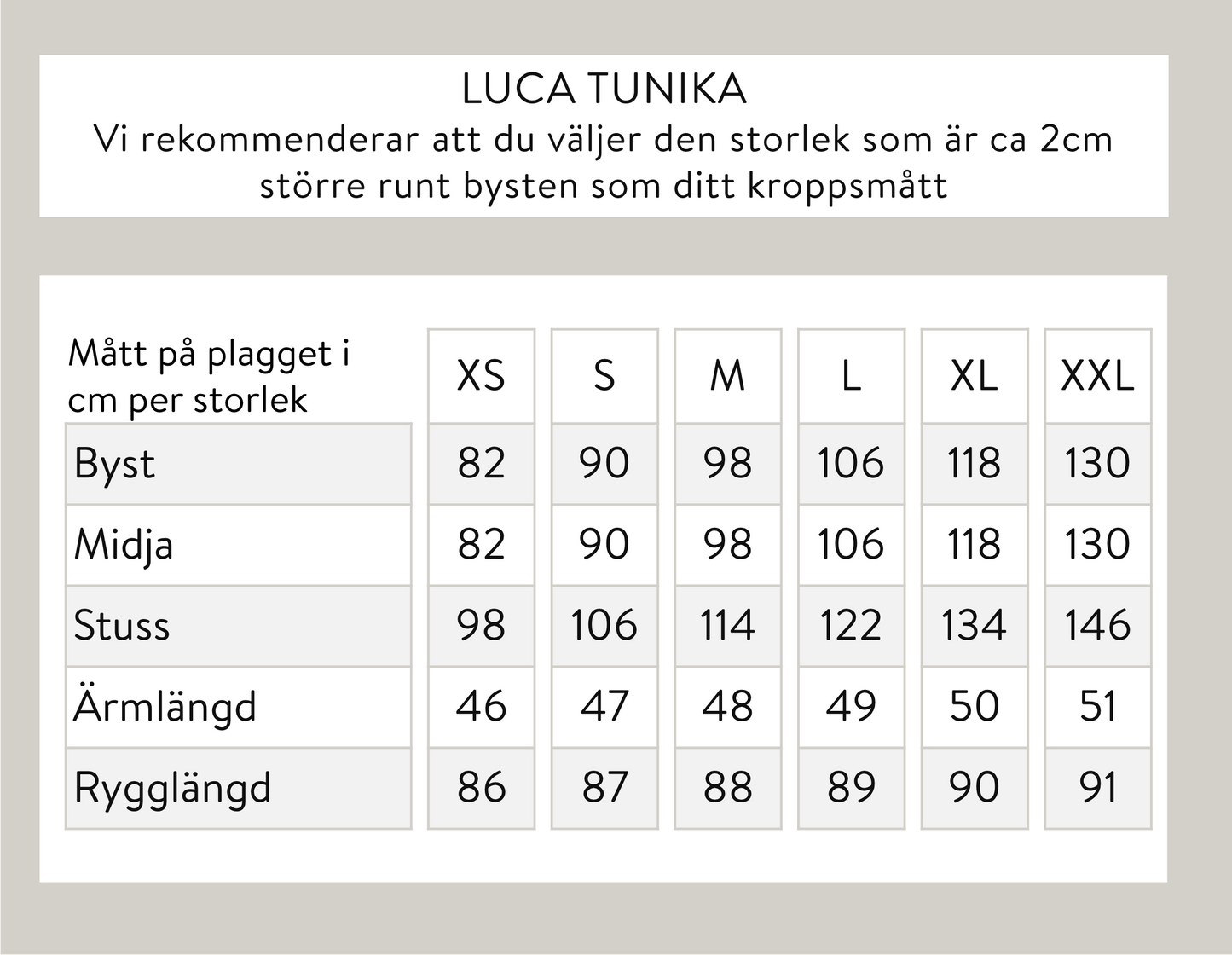 Luca tunika - Svart