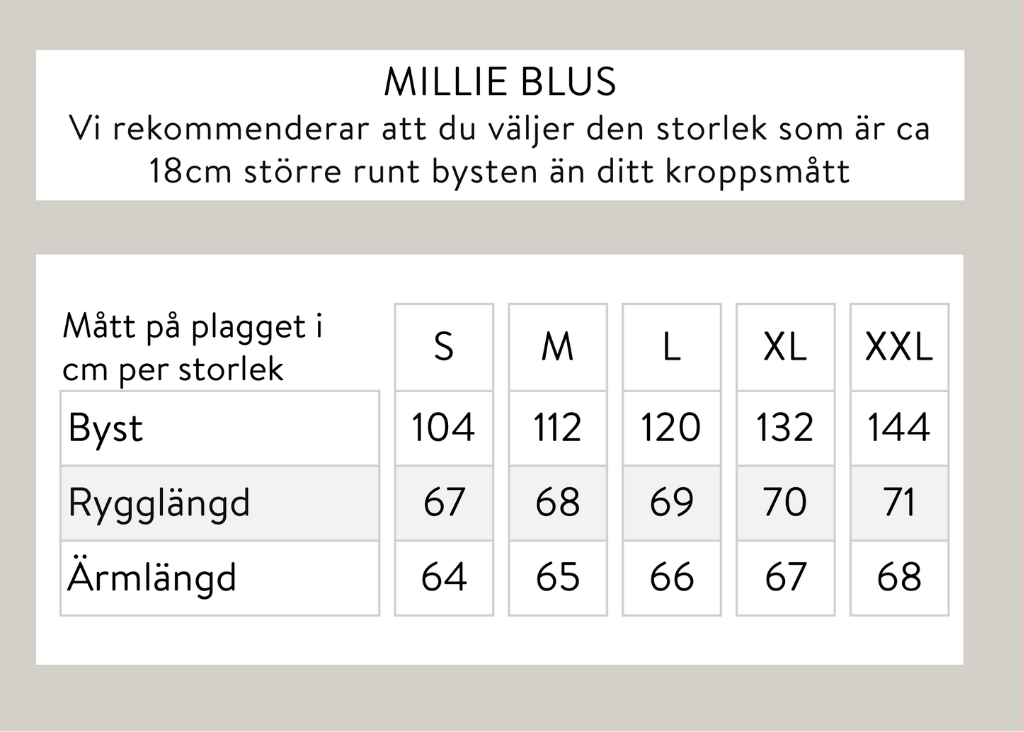 Millie blus - vit