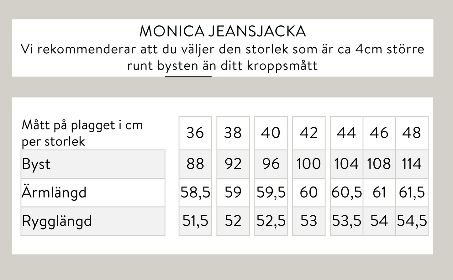 Monica jeansjacka - blå