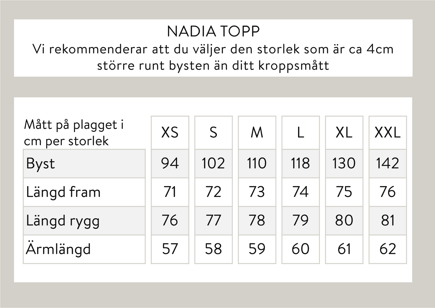 Nadia paita - beige