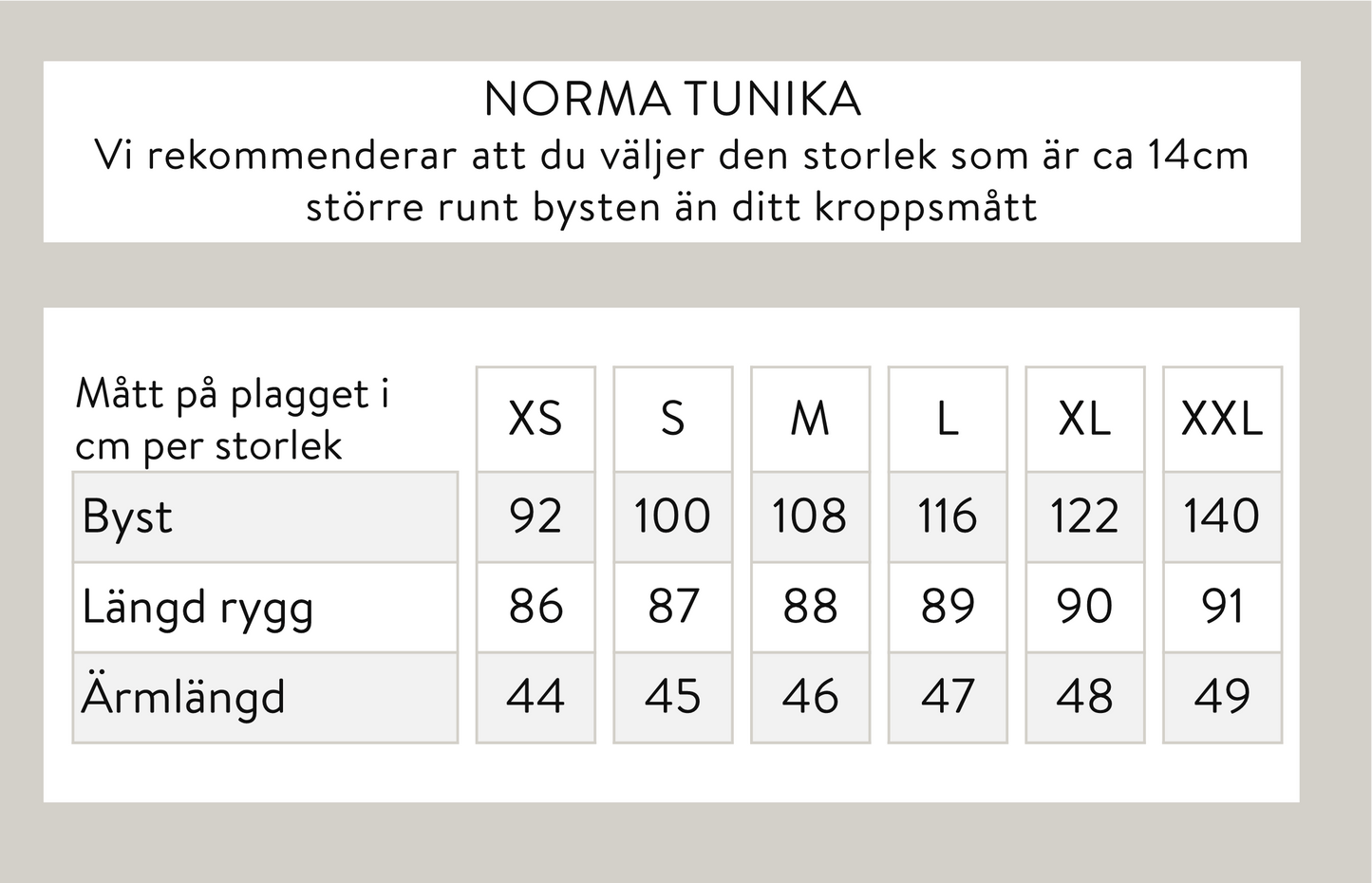 Norma tunika - Svart