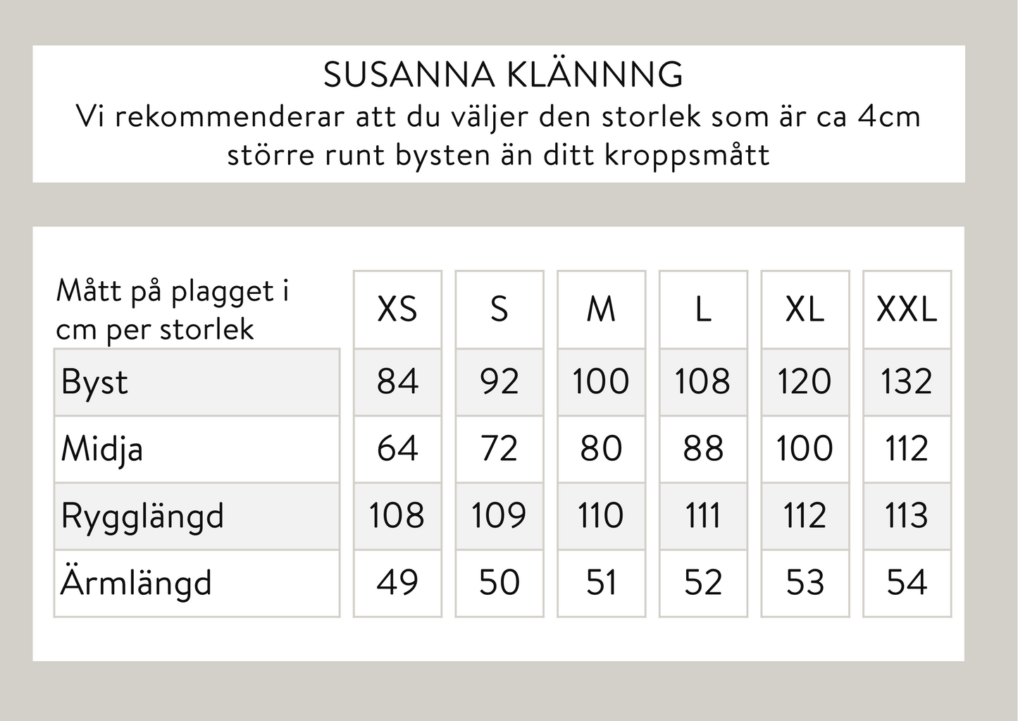 Susanna omlottklänning - Svart