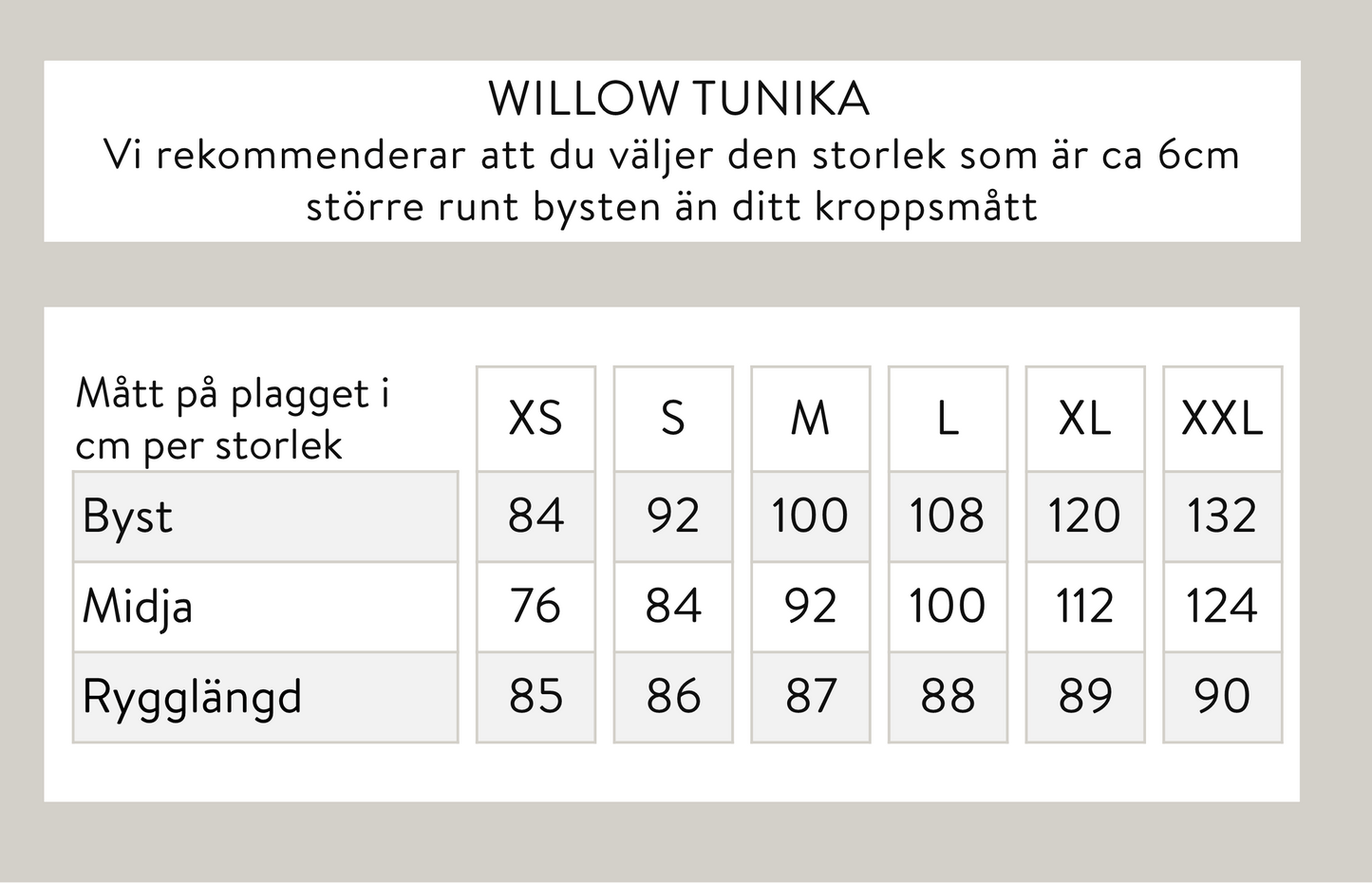 Willow tunika - musta