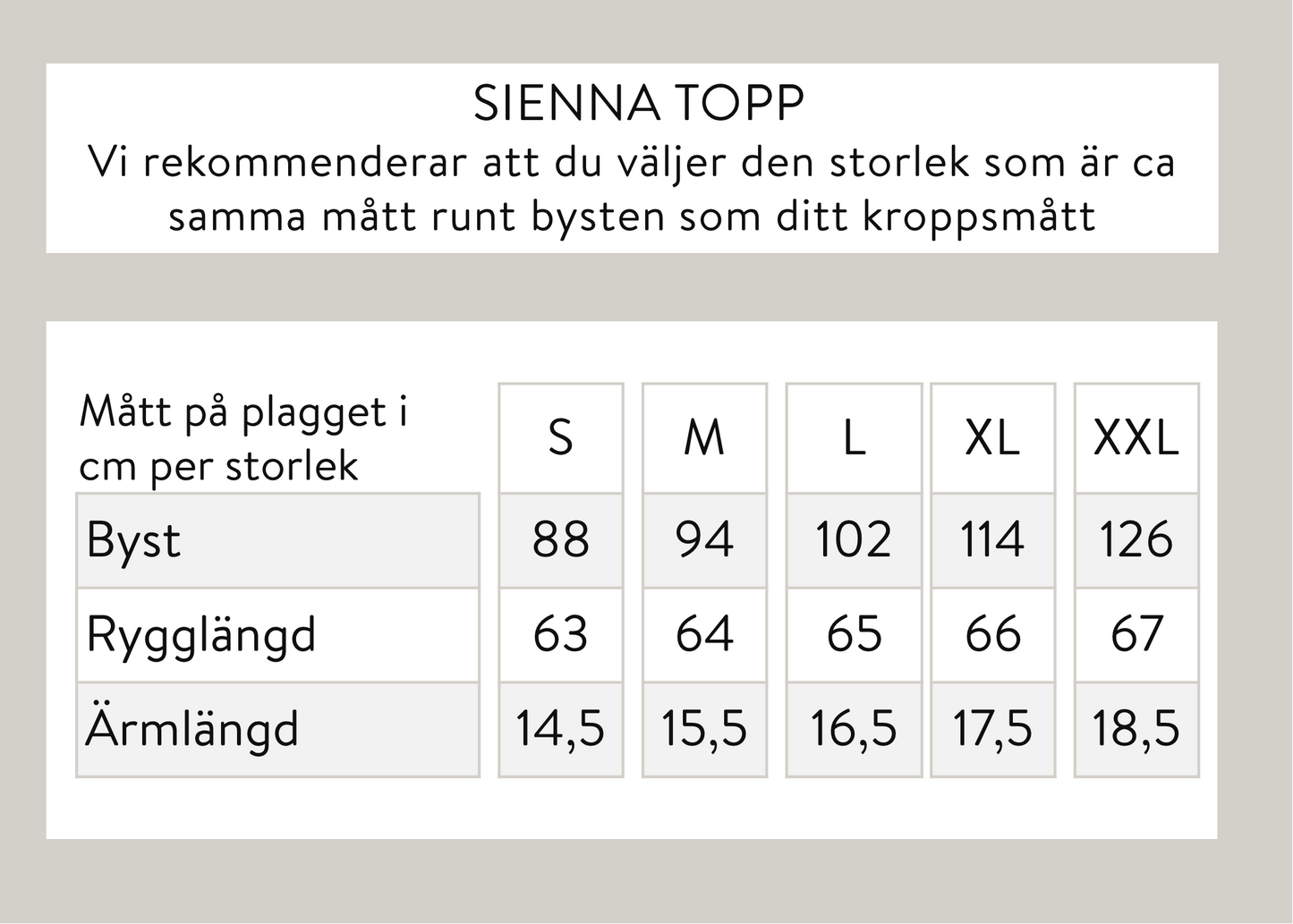 Sienna topp - Beige